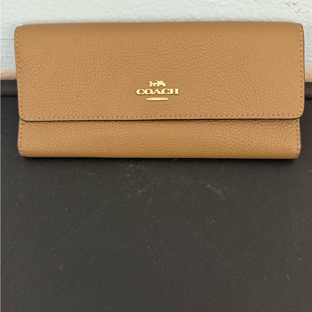 Coach Tan Leather Wallet